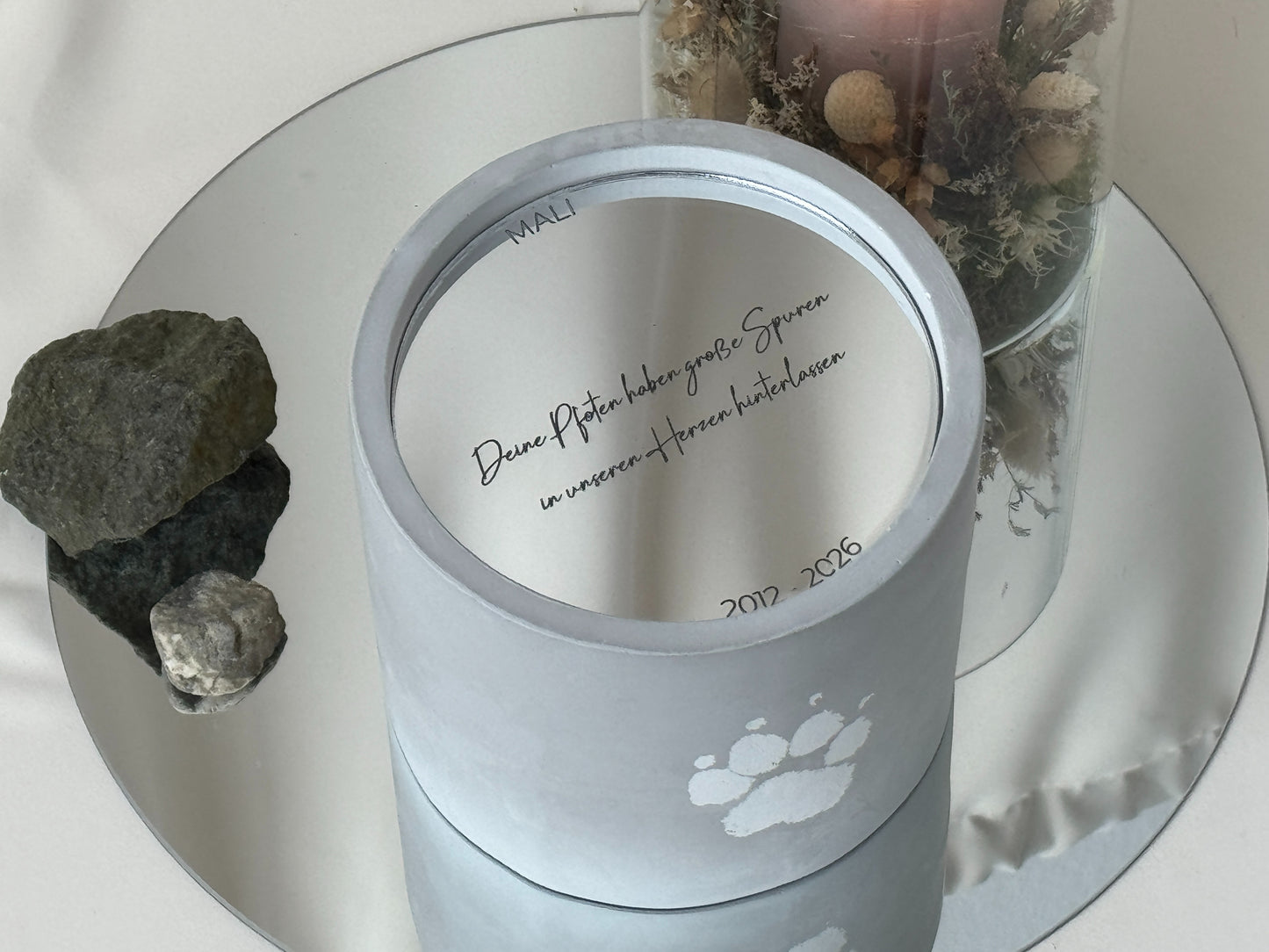 Windlichturne 1,2 Liter mit Name, Widmung & Datum