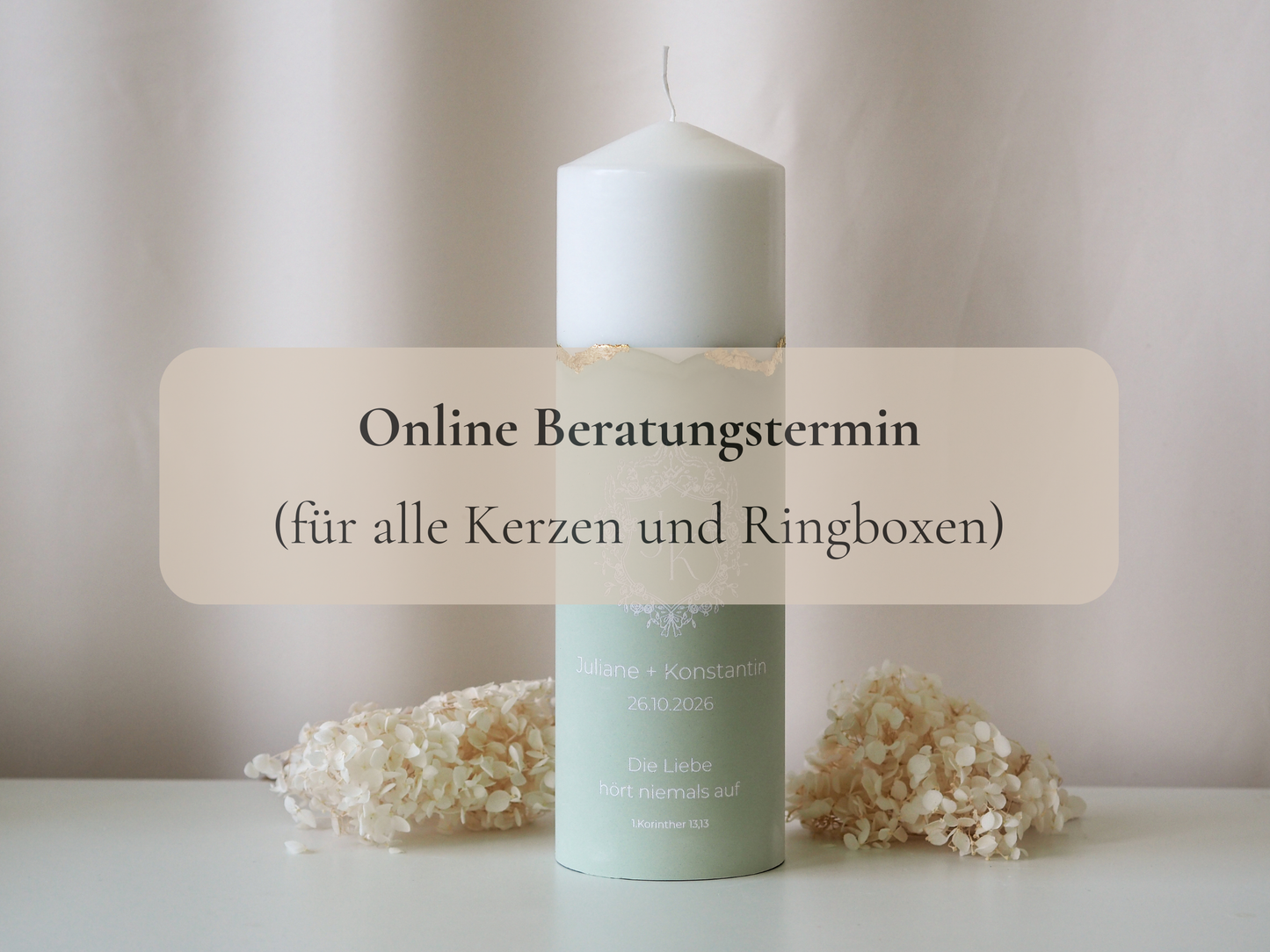 Online Beratungstermin für deine Kerze oder Ring Box