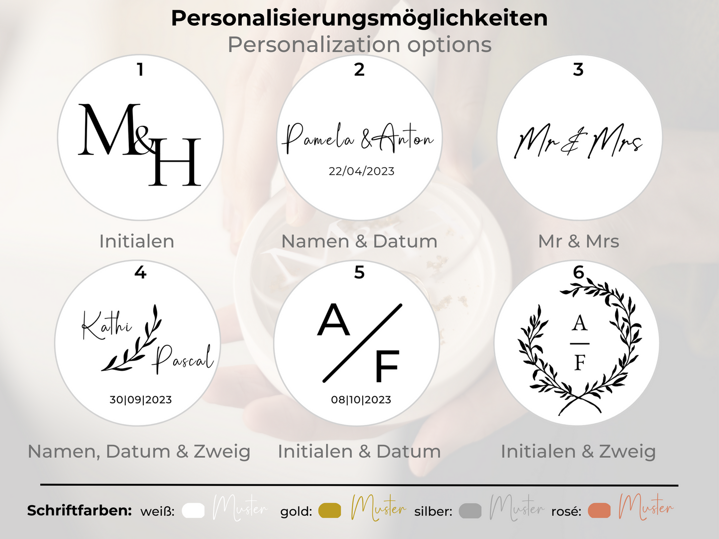 Moderne Ringbox weiß mit personalisierter Acryl-Scheibe | Ein besonderes Accessoire für Deine Hochzeit