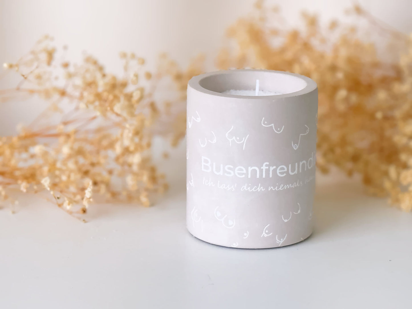 Refillable candle bosom friend | Funny gift for your girlfriend | Handmade candle with wax granules
