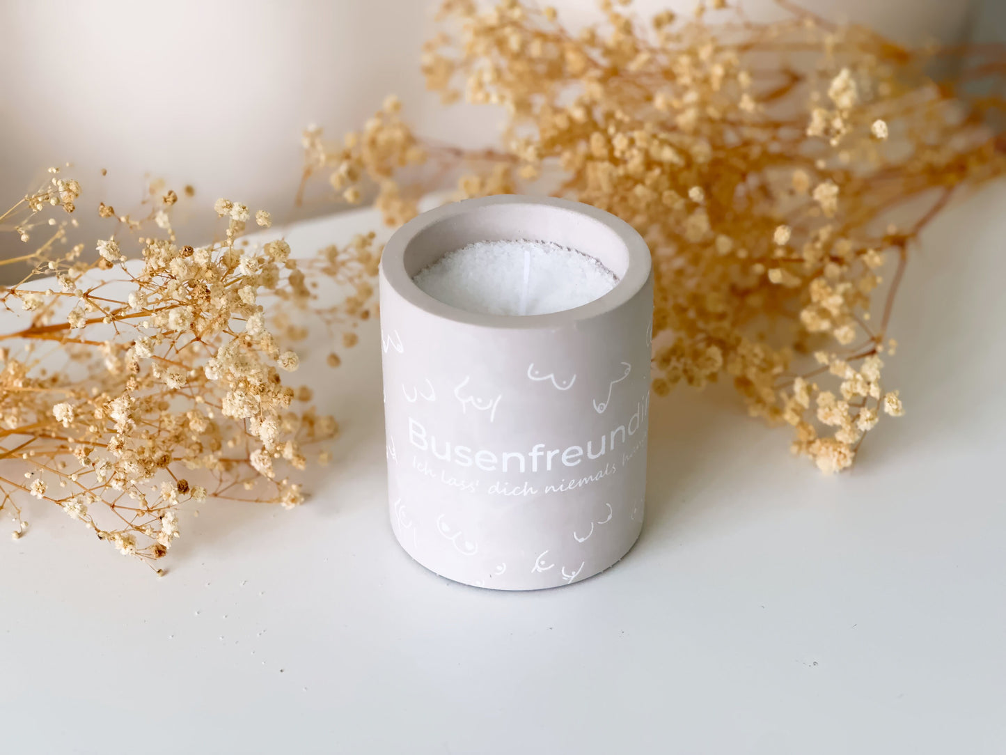 Refillable candle bosom friend | Funny gift for your girlfriend | Handmade candle with wax granules