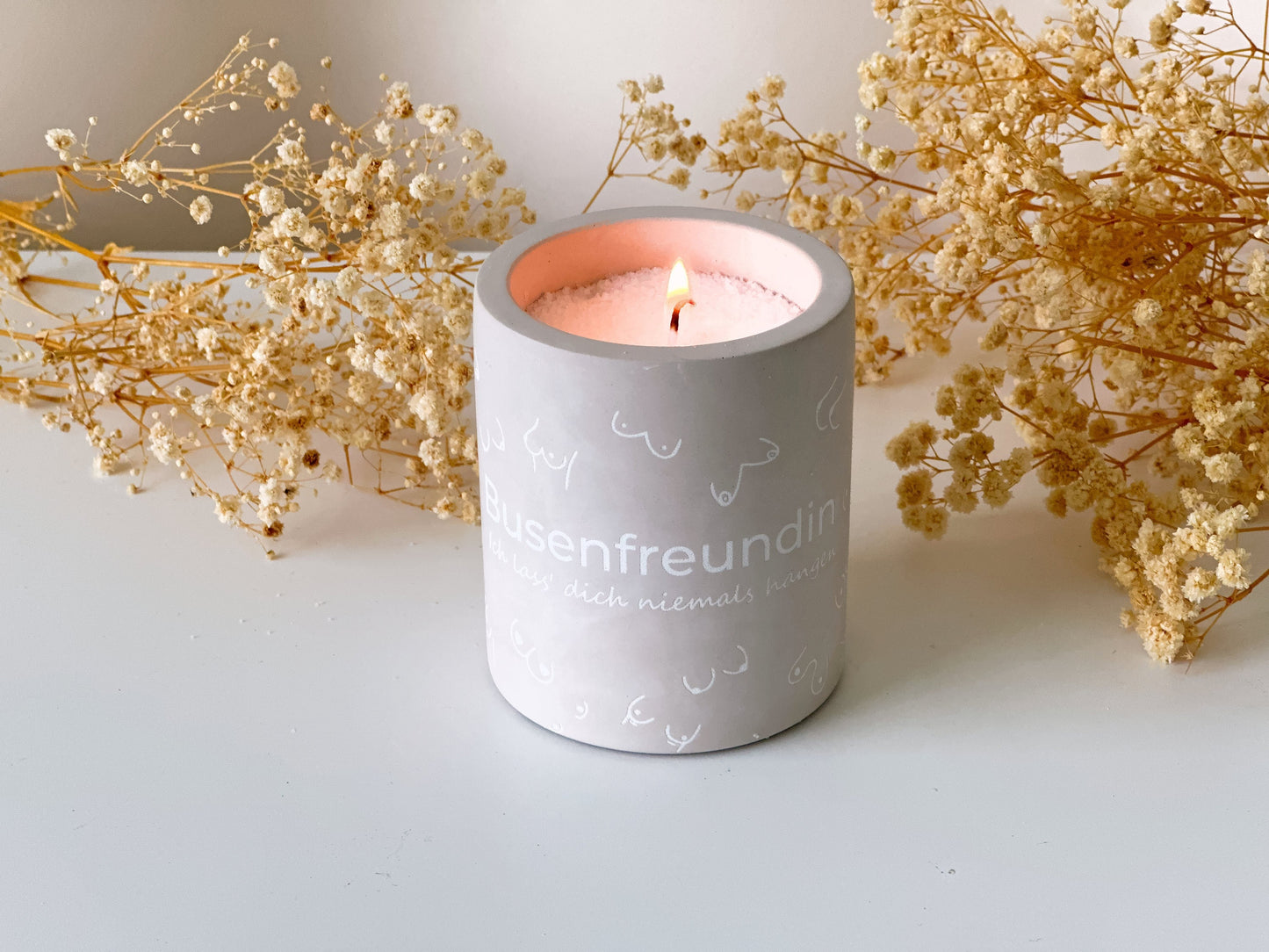 Refillable candle bosom friend | Funny gift for your girlfriend | Handmade candle with wax granules