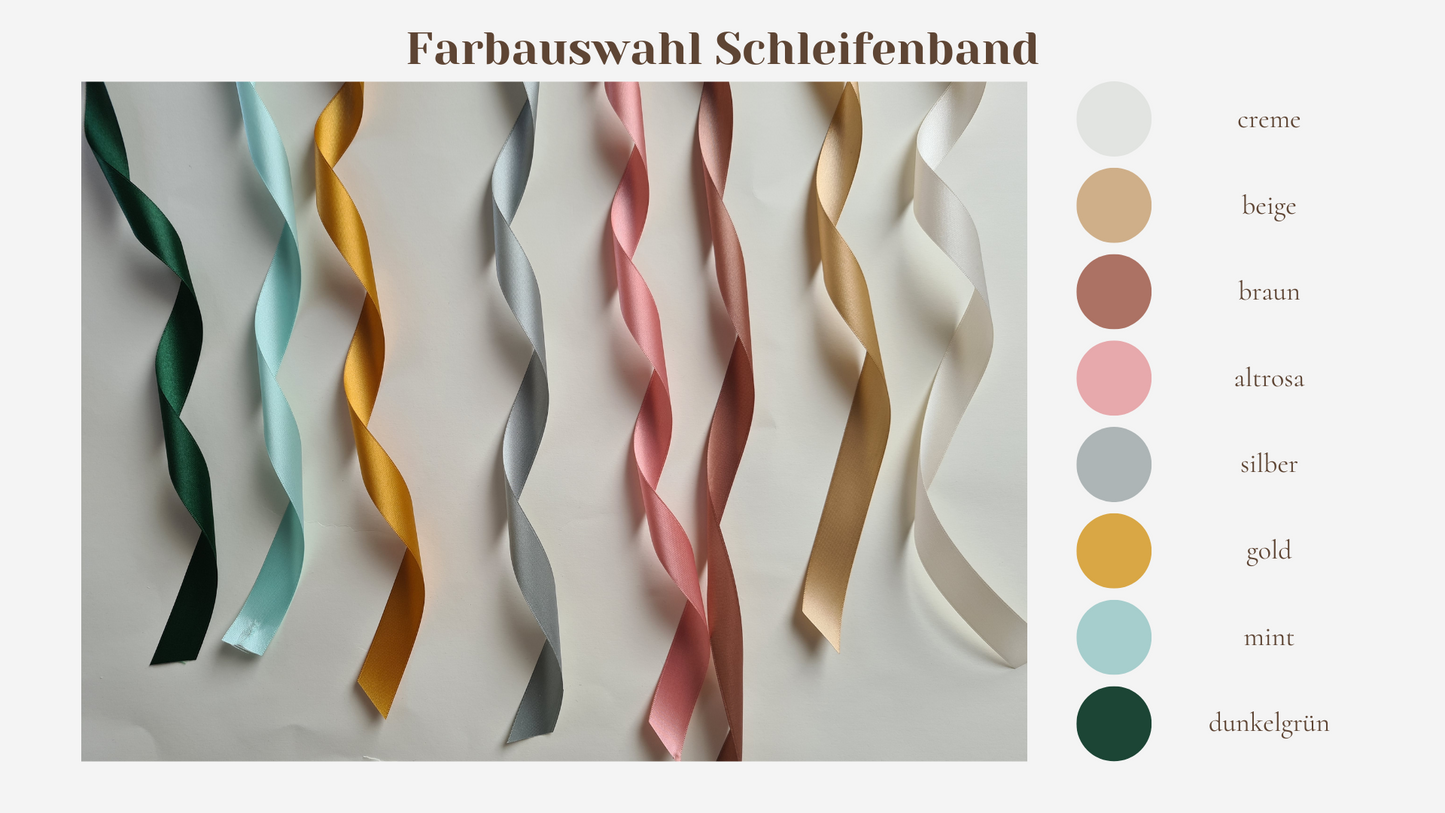 Moderne Ringschale mit goldenen Namen personalisiert
