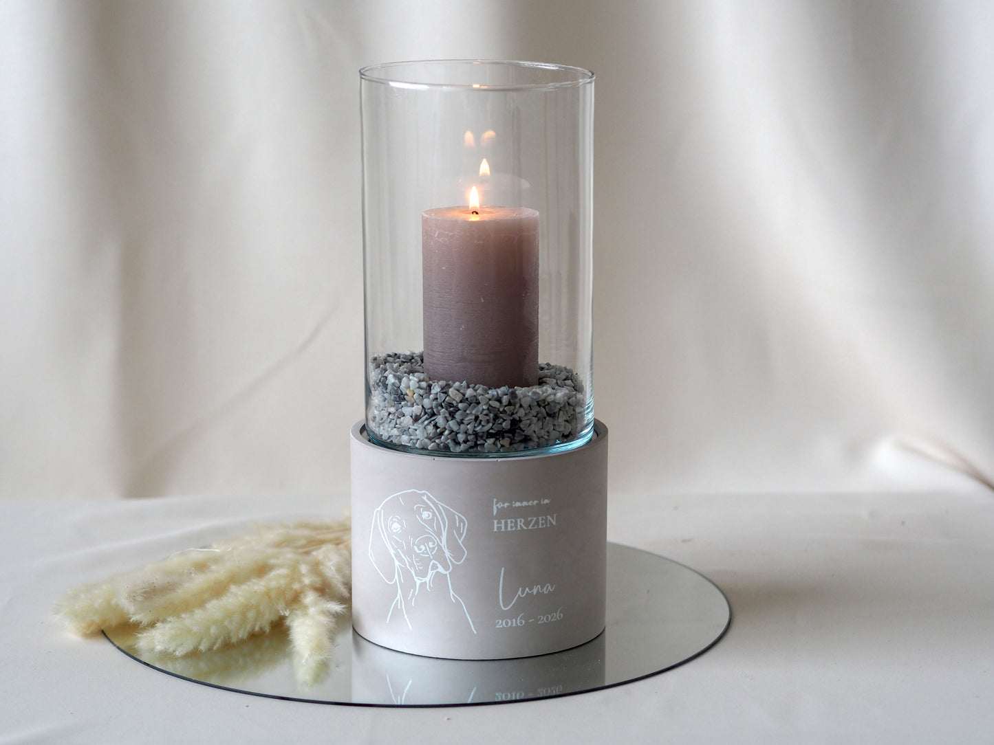 Windlichturne 1,2 Liter mit Name, Widmung & Datum