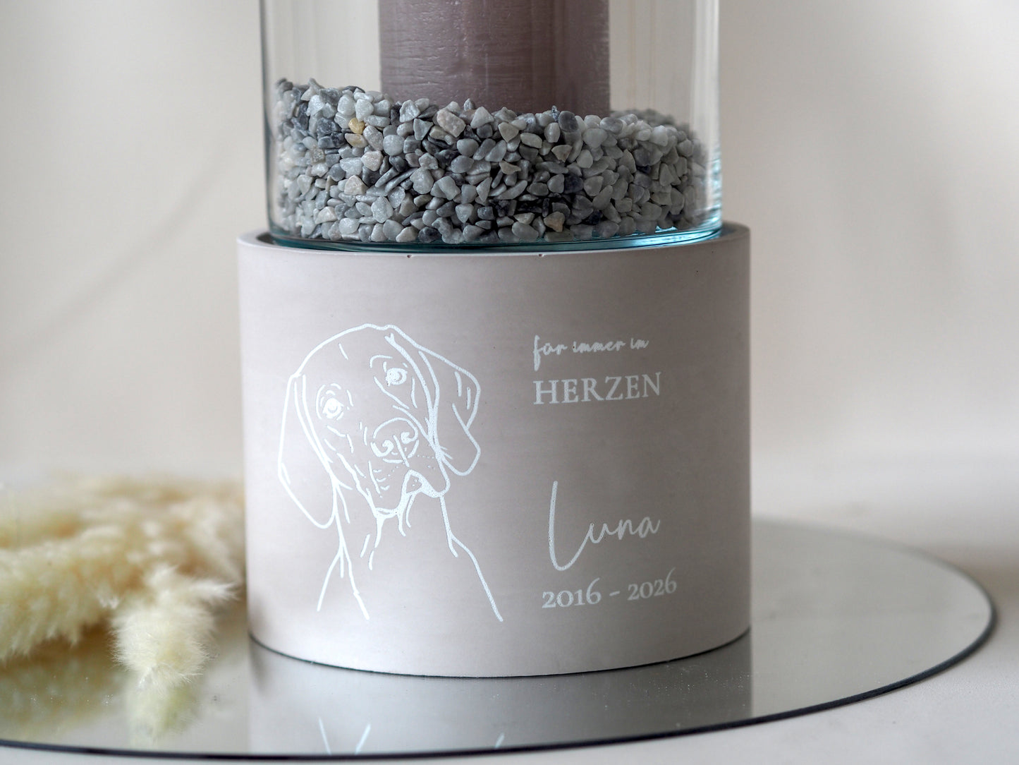 Windlichturne 1,2 Liter mit Name, Widmung & Datum