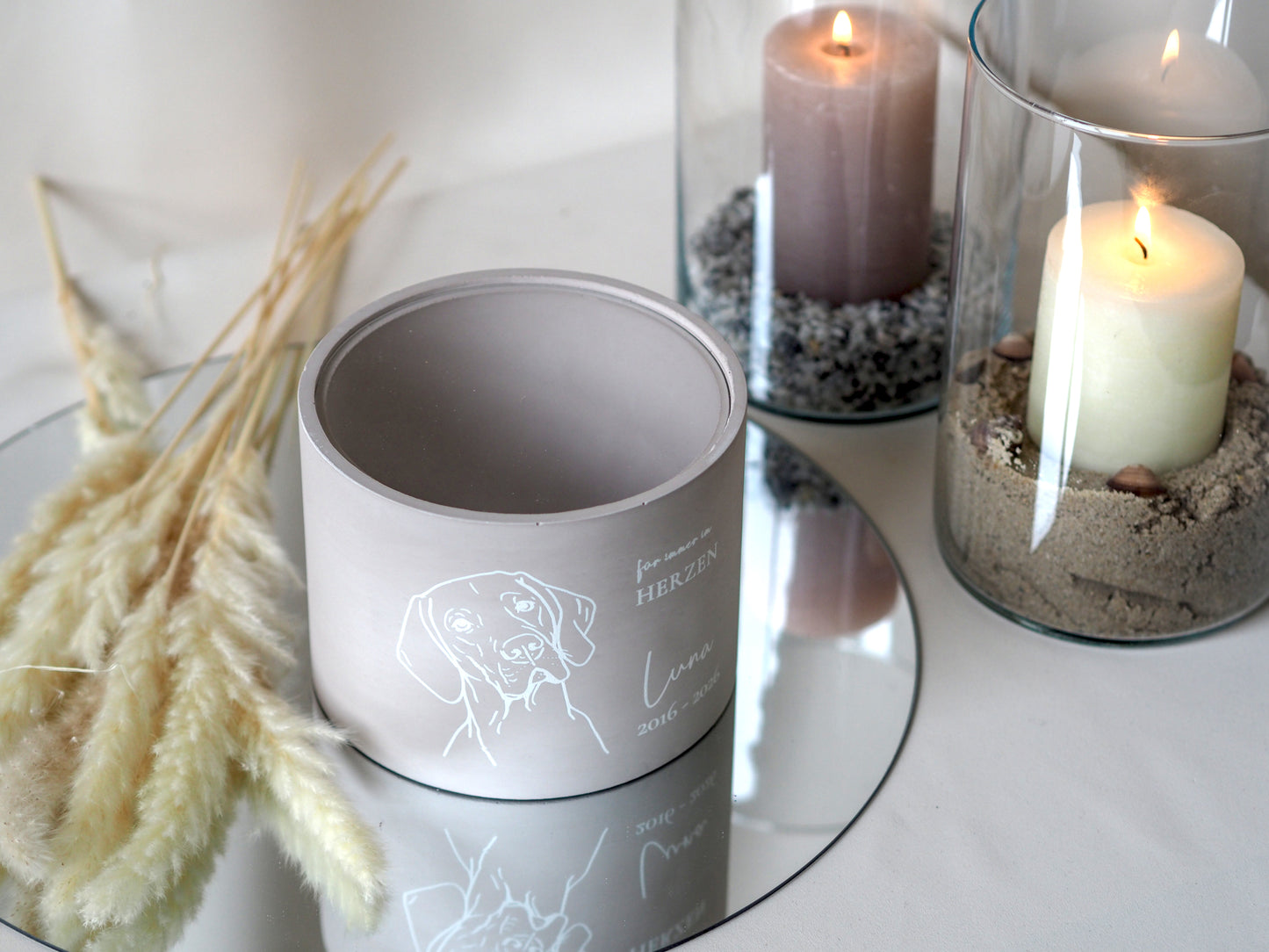 Windlichturne 1,2 Liter mit Name, Widmung & Datum